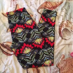 Leggings blue yellow red